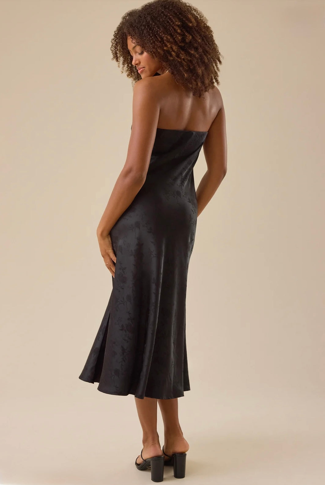 Carleigh Satin Midi Dress