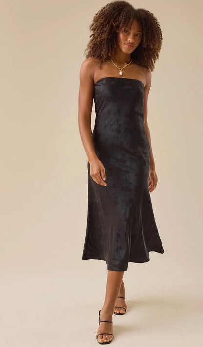 Carleigh Satin Midi Dress