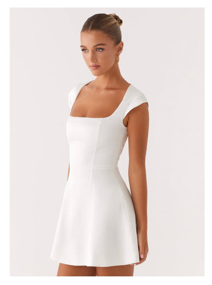 Maryjane Mini Dress - White