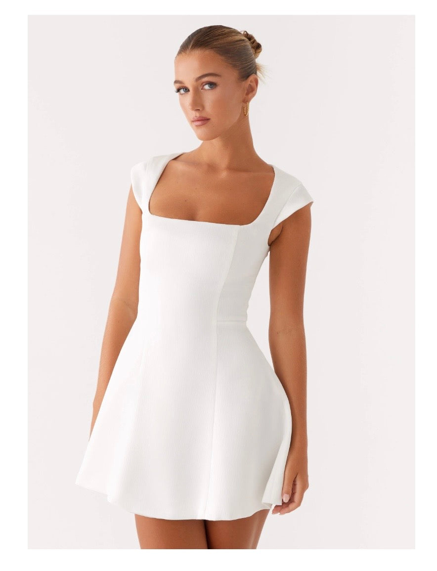 Maryjane Mini Dress - White
