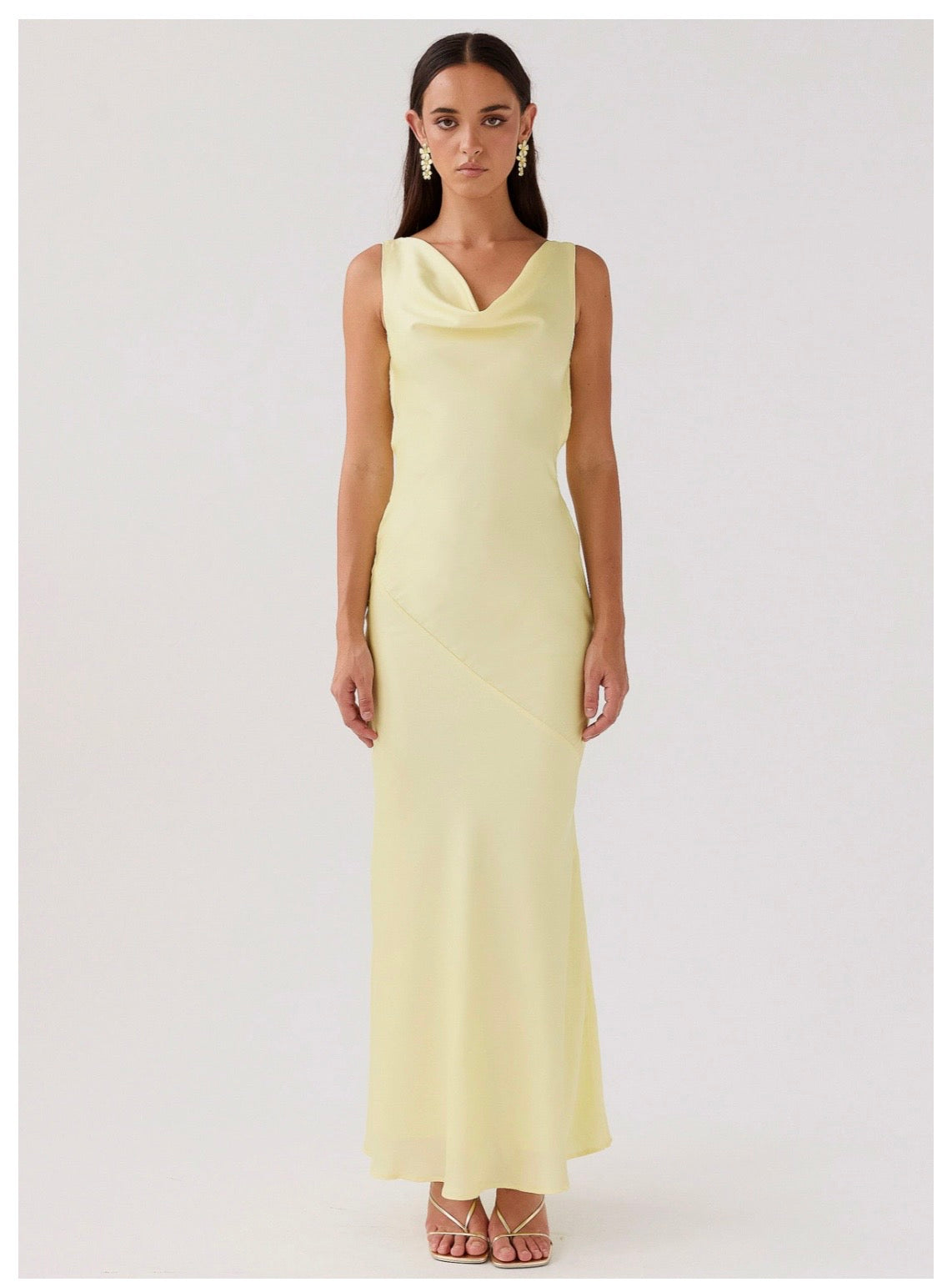 Be Mine Satin Maxi Dress
