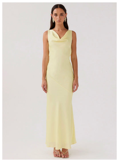Be Mine Satin Maxi Dress