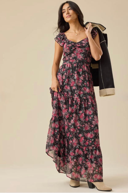 Vestido estampado de flores, ideal para días de verano, vacaciones, estilo casual o de coctel.  